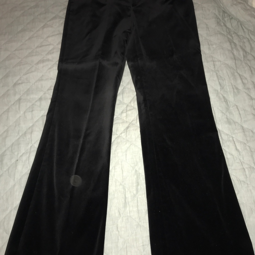Banana republic black velvet flares